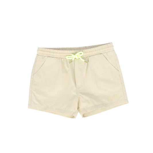 Rope Drawstring Shorts- Tan