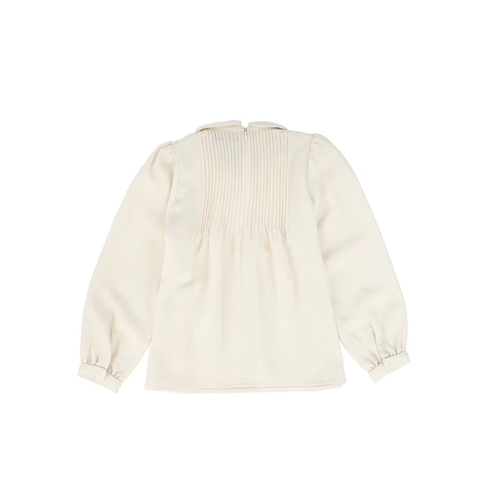 Pleat Peter Pan Collar Blouse