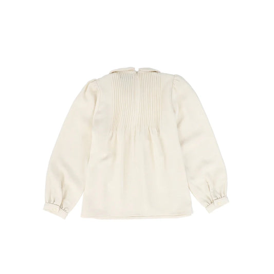 Pleat Peter Pan Collar Blouse