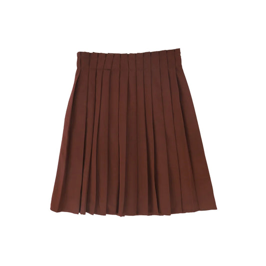Gathered Waist Pleat Skirt