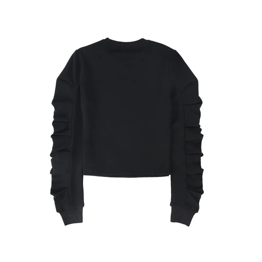 Gathered Sleeve Sweatshirt