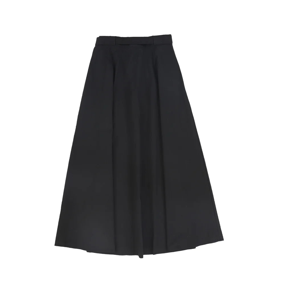 Belt Waisted Midi Skirt