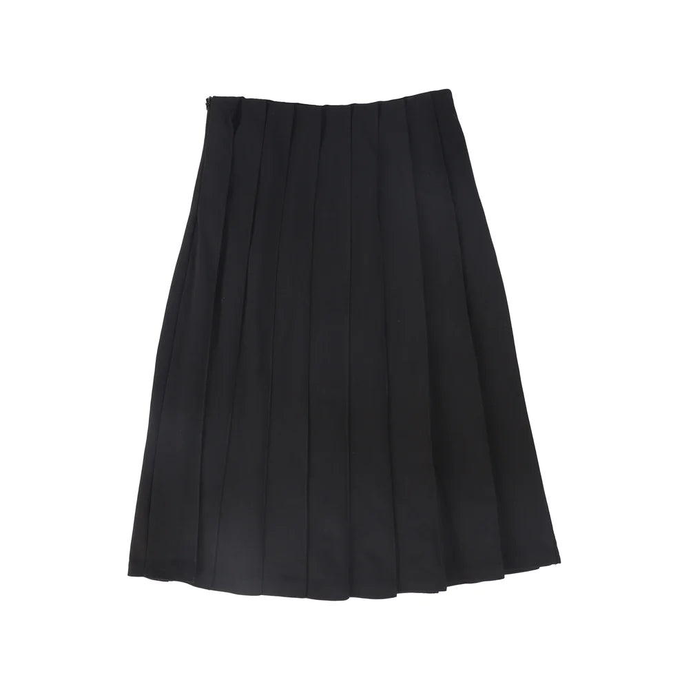 Pleated Lace Up Skirt