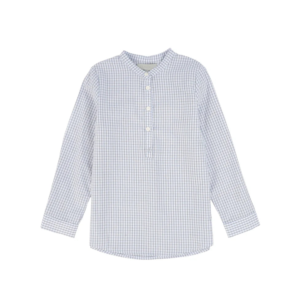 Plaid Button Blouse