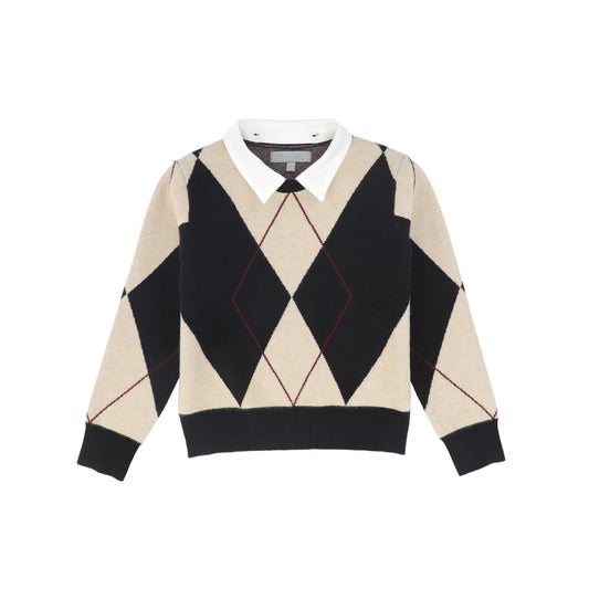 Collared Argyle Sweater