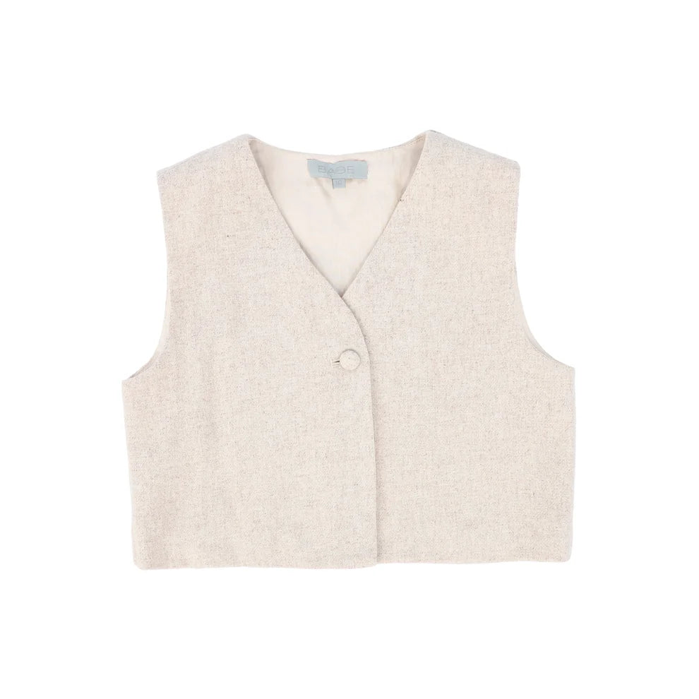 Wool One Button Vest