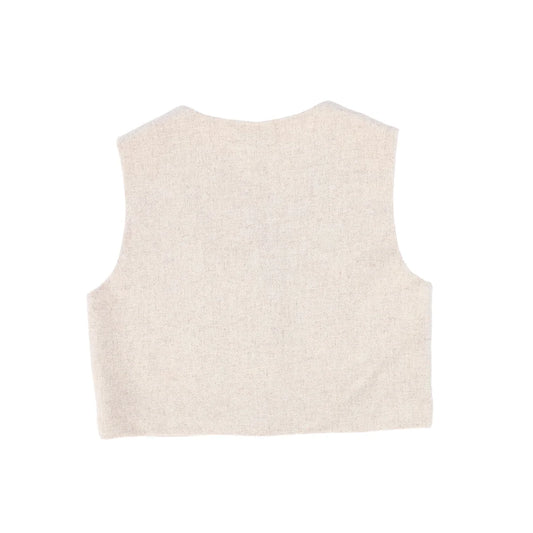 Wool One Button Vest
