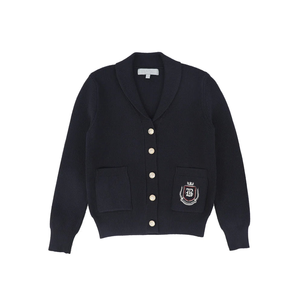 Button Down Collar Cardigan