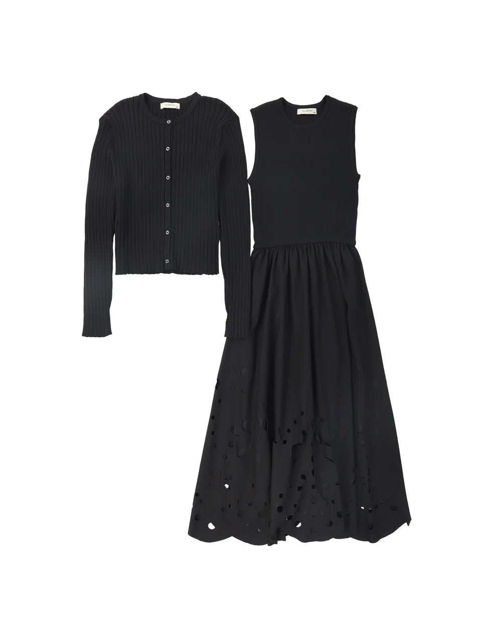 Knit Eyelet Jumper Set