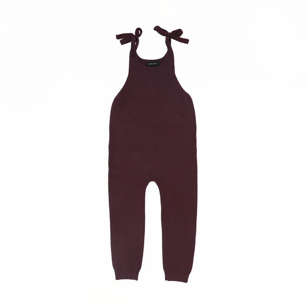 Shoulder Bow Knit Romper
