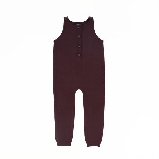Buttoned Knit Romper