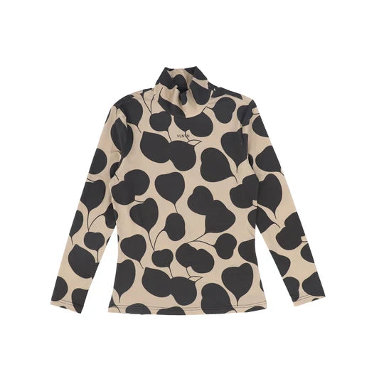 Print Cotton Turtleneck