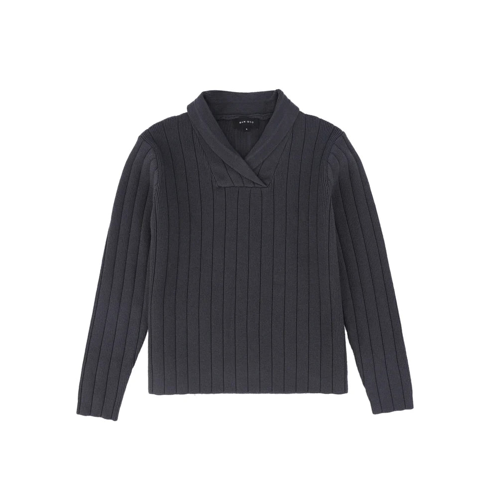 Wide Ribbed Knit Sweater