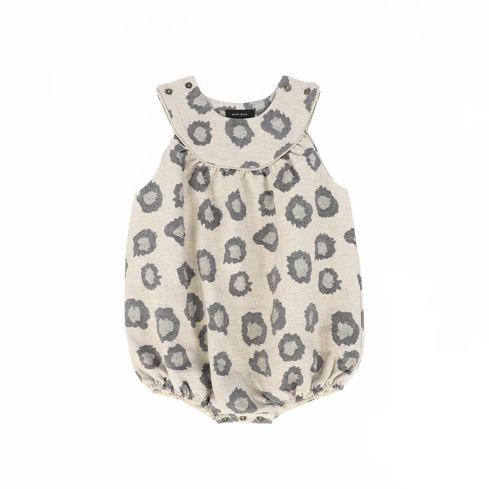 Leopard Piped Romper