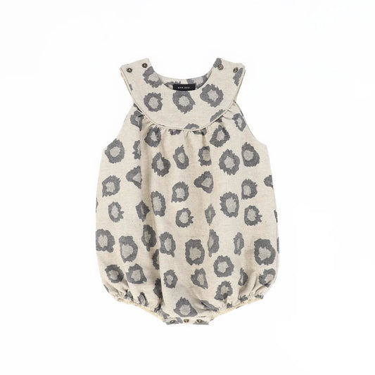 Leopard Piped Romper