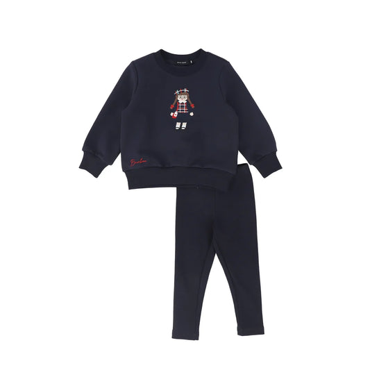 Doll Embroidered Sweatshirt Set