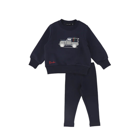 Truck Embroidered Sweatshirt Set
