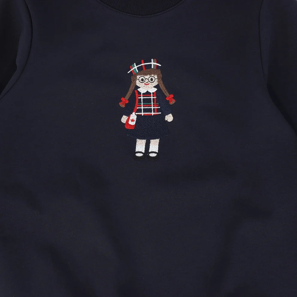 Doll Embroidered Sweatshirt