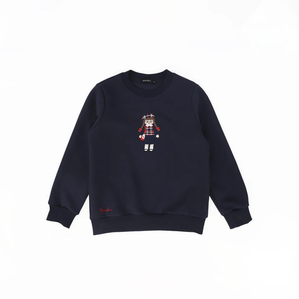 Doll Embroidered Sweatshirt