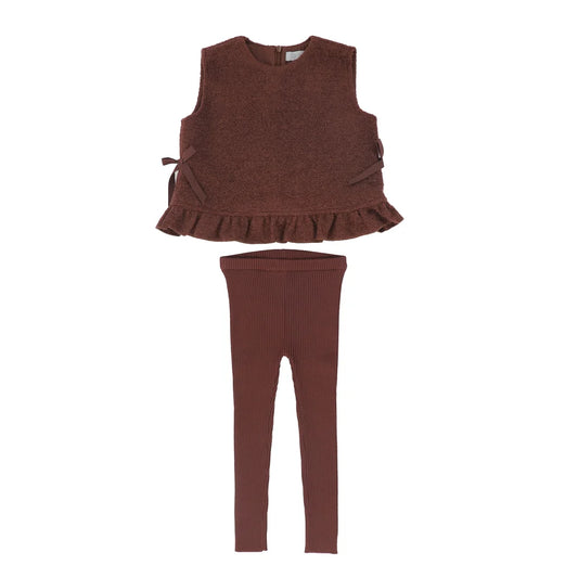 Boucle Wool Vest Set