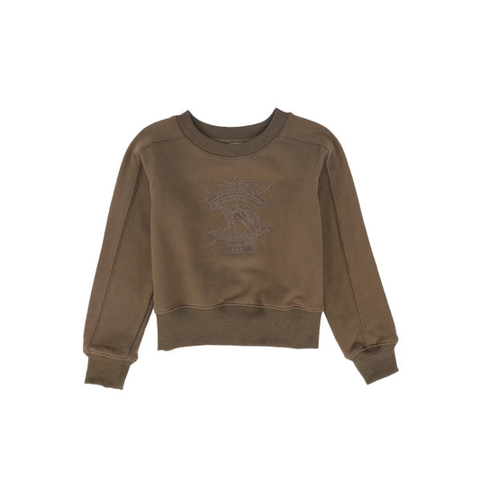Embroidered Seam Sweatshirt