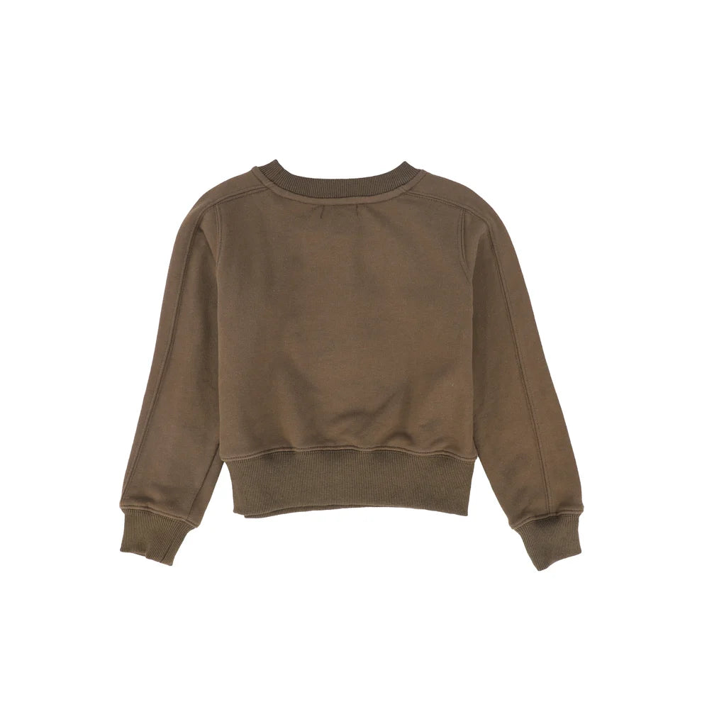 Embroidered Seam Sweatshirt