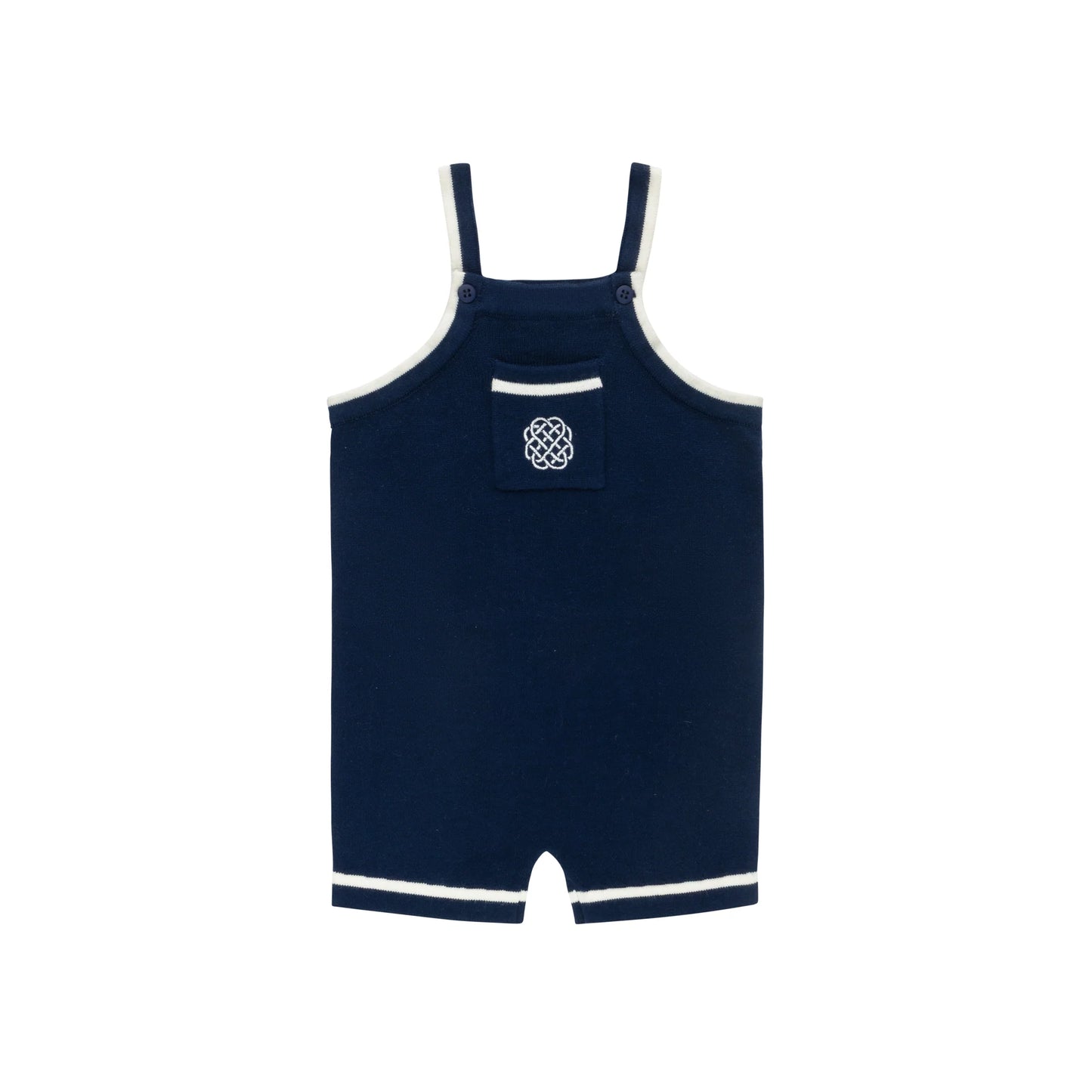 Boys Mesh Knit Romper – Navy