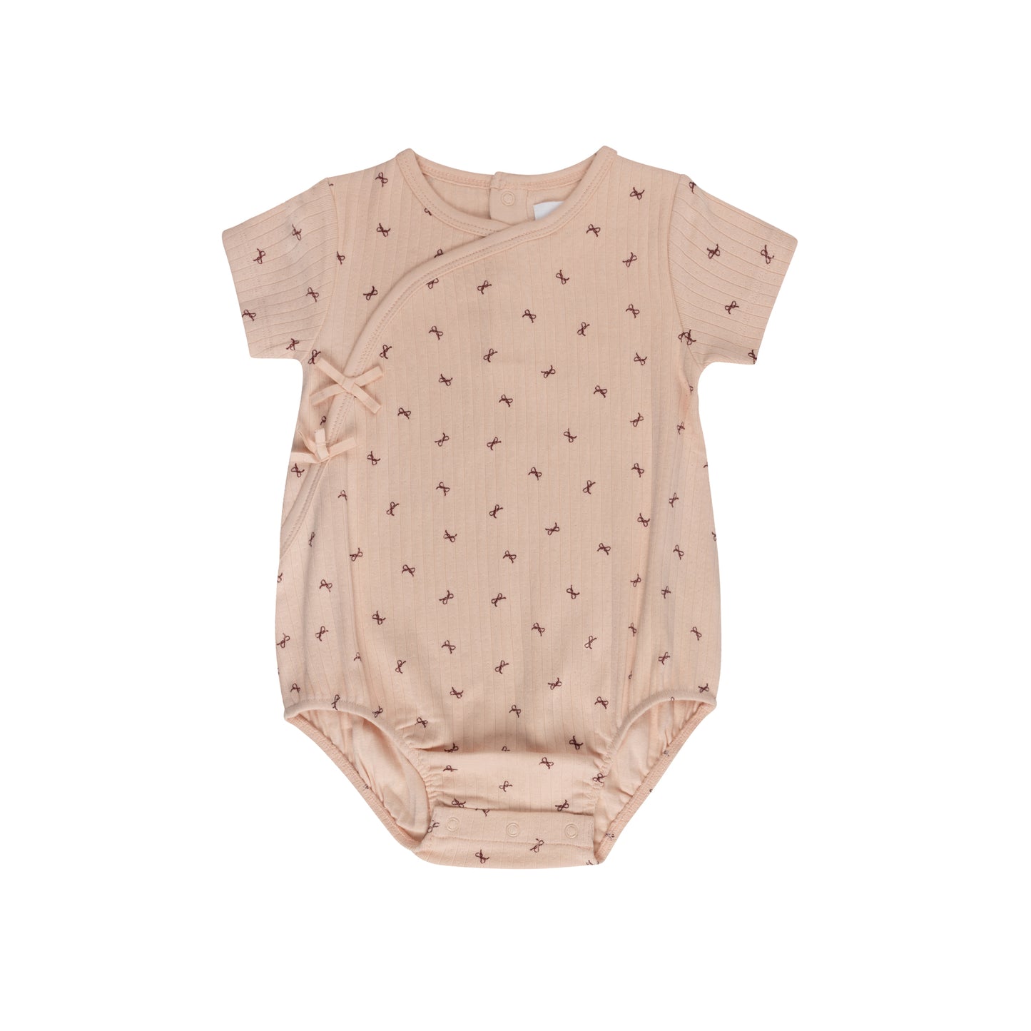 Pink Bow Pattern Romper