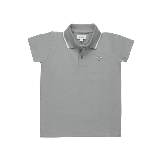 Blue Race Car Boys Polo