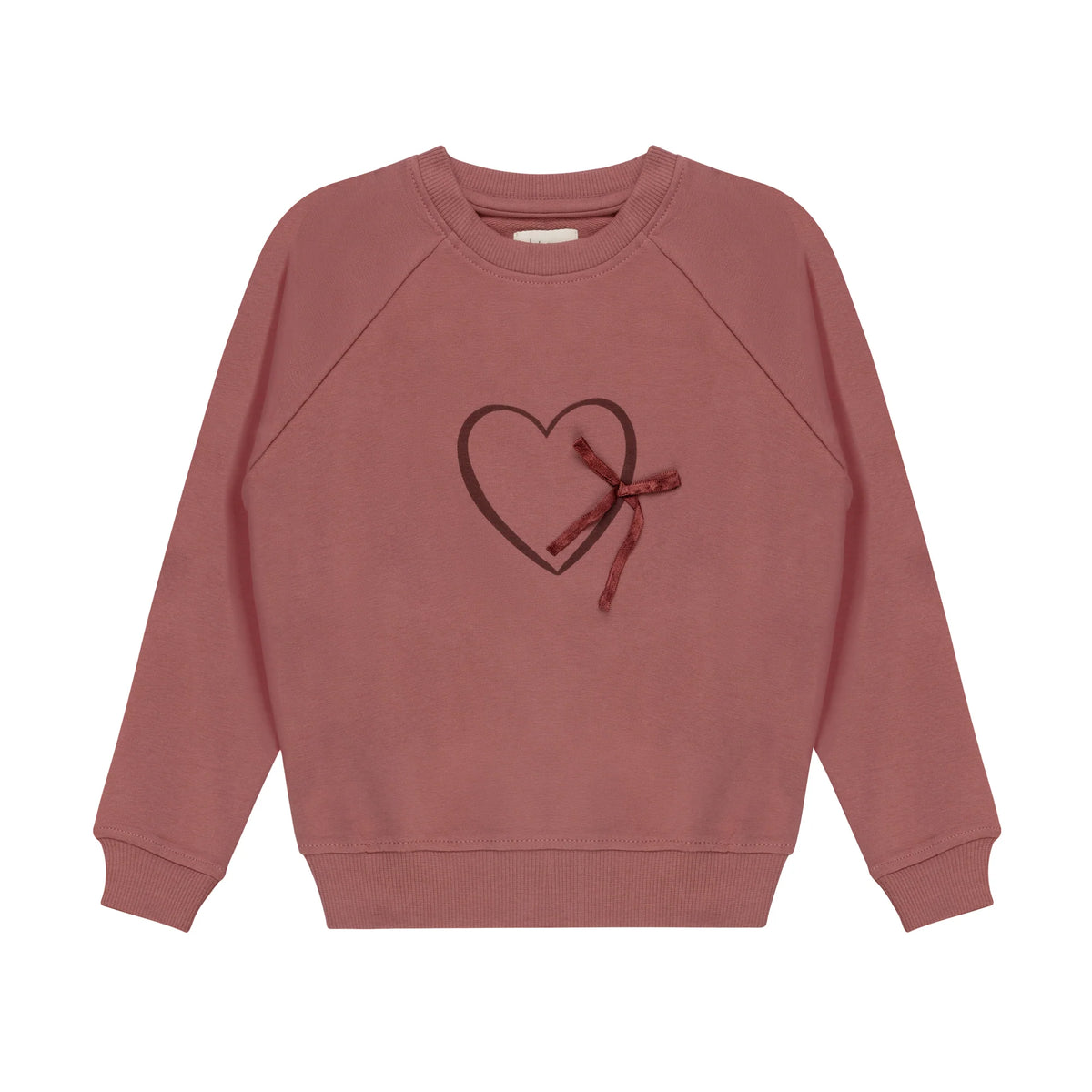 Girls Sweatshirt – Pink – Heart & Star