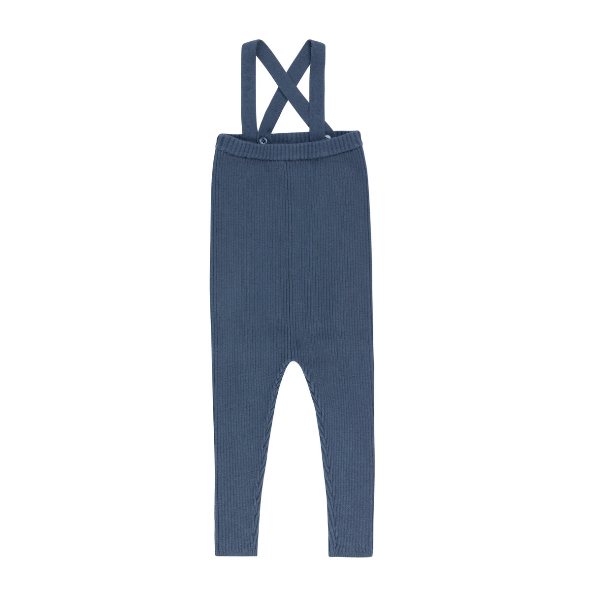 Boys Overalls – Blue – Floral Star Knit