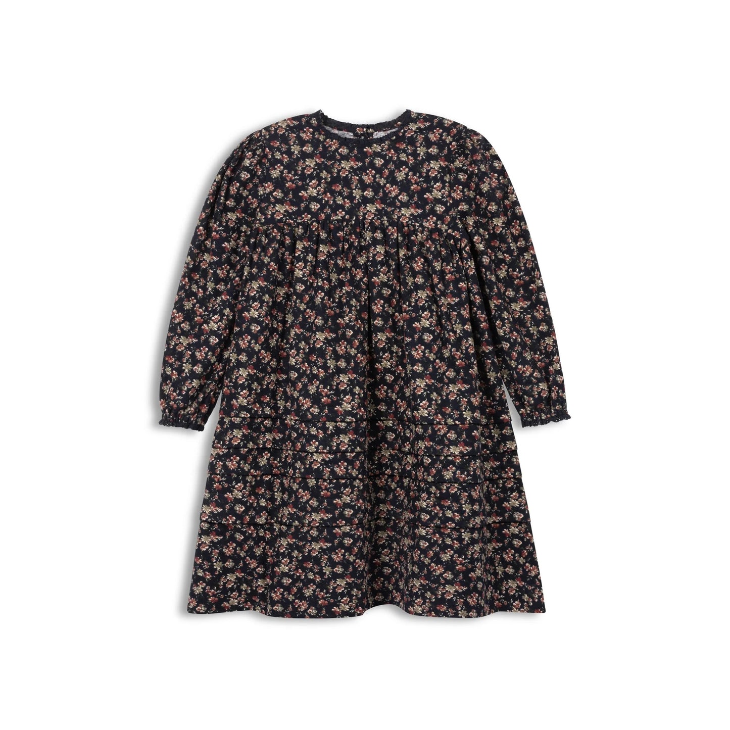 Brushed Floral Dress Collection-Navy - Dress