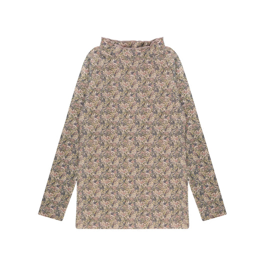 Girls Printed Mockneck – Pink – Liberty