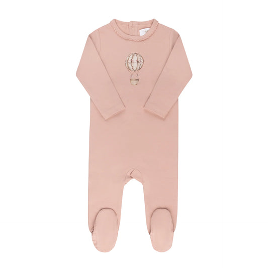 French Terry Hot Air Balloon Collection-Pink - Footie