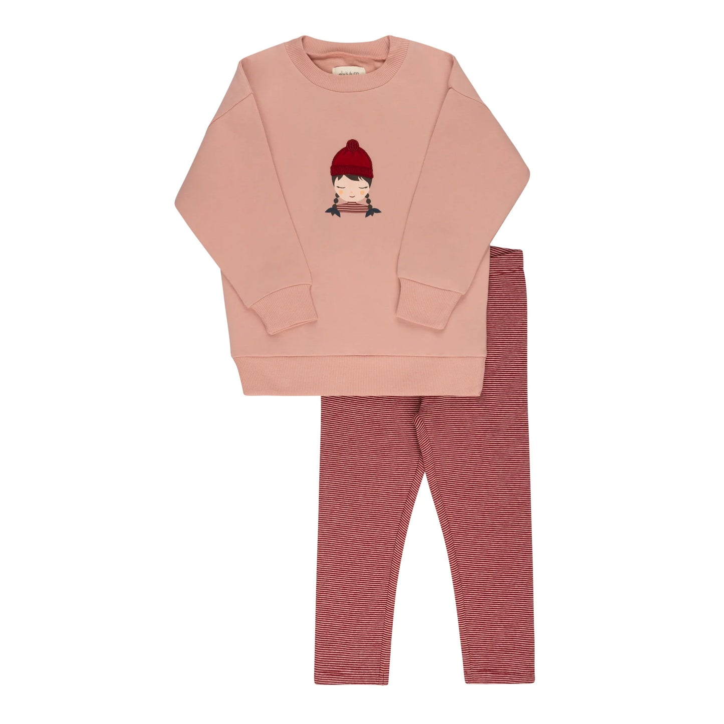 Autumn Kids Collection-Pink - Sweatshirt and Leggings