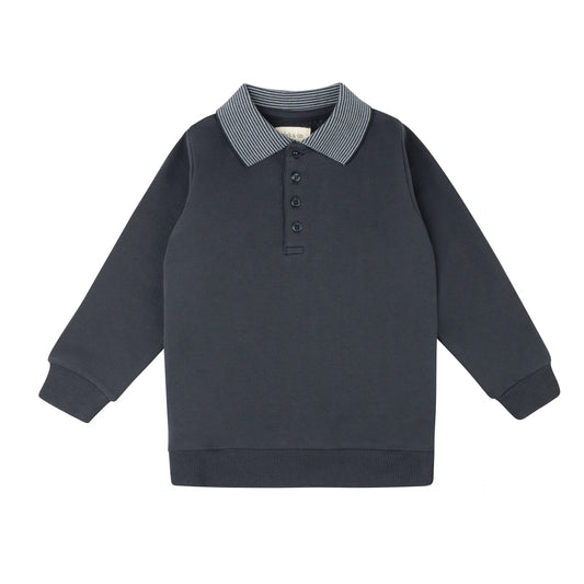 Autumn Kids Collection -Navy - Polo Sweatshirt