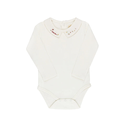 Girls Bodysuit – Pink – Floral Star Knit