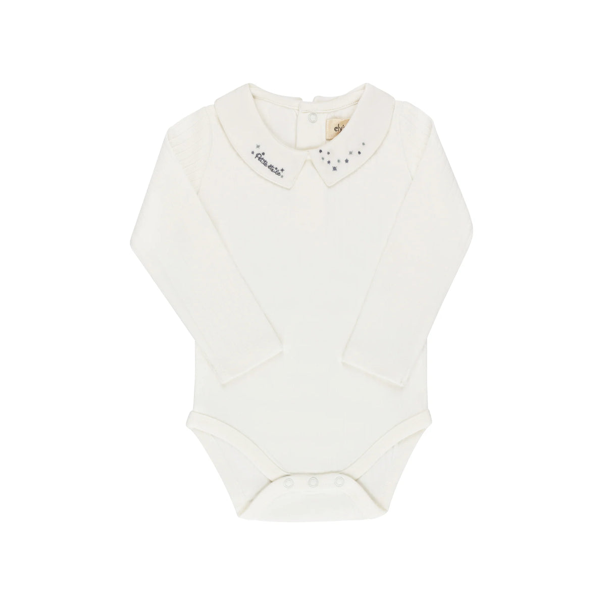 Boys Bodysuit – Blue – Floral Star Knit