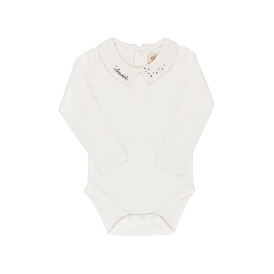Boys Bodysuit – Blue – Floral Star Knit