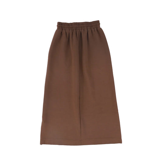 Drawstring Sweatshirt Maxi Skirt