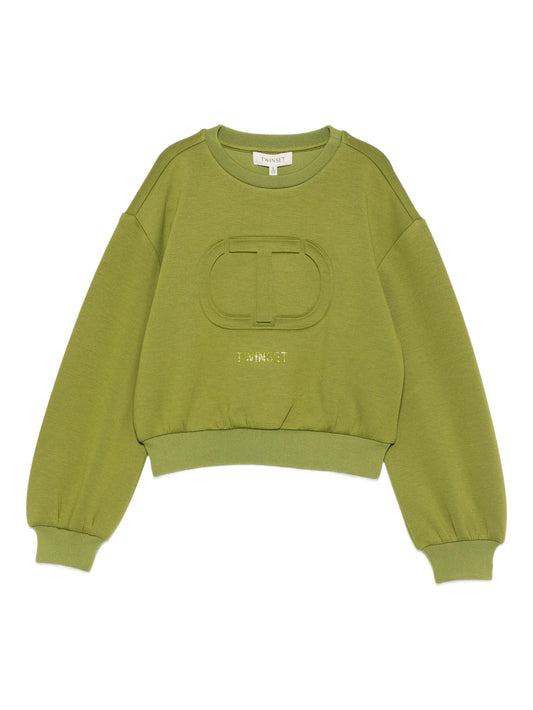 KNITTED SWEATSHIRT OLIVE OIL