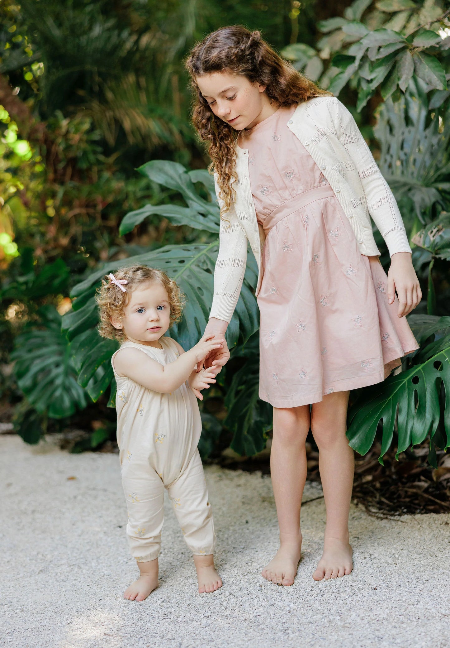 Floral Embroidered Collection Long Sleeve Dress