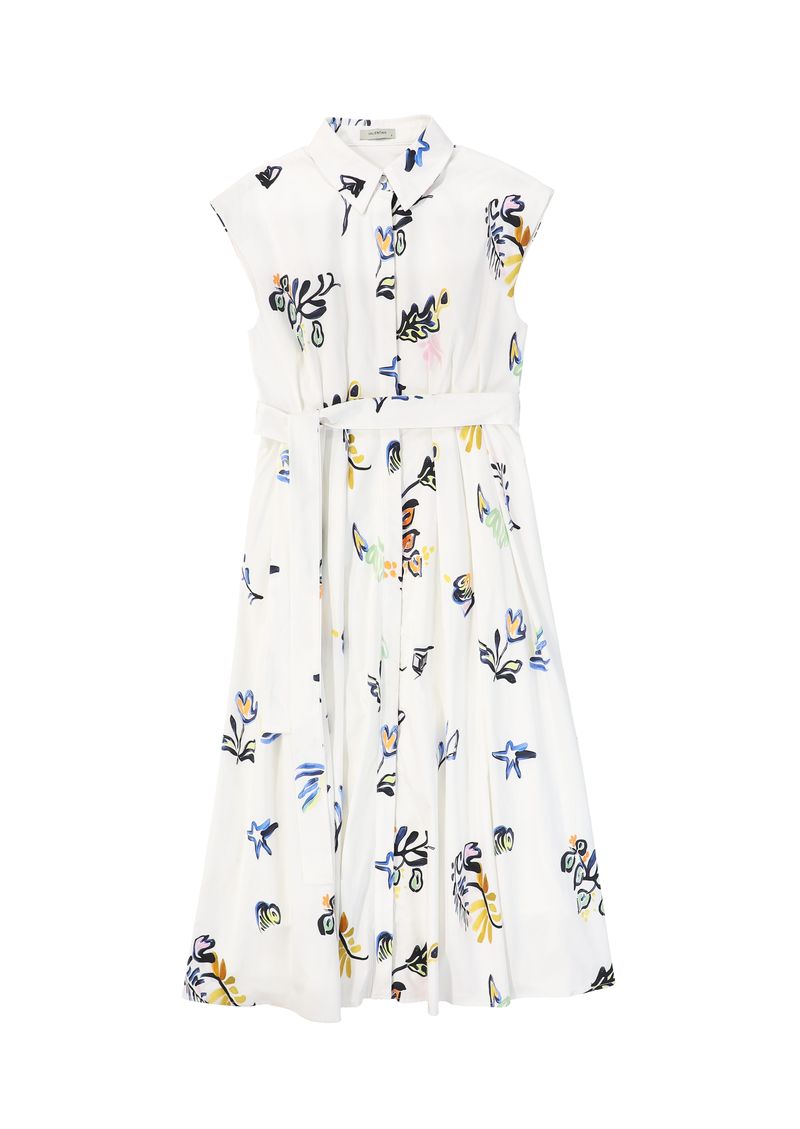 Poplin Printed Dress