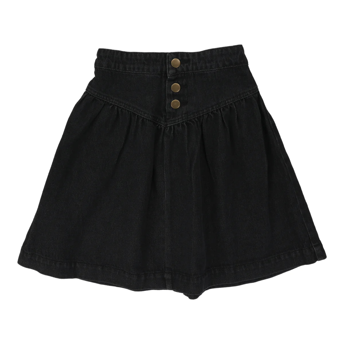 Black Denim Skirt