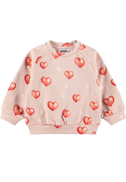 Disc Sweatshirt Airbrush Hearts