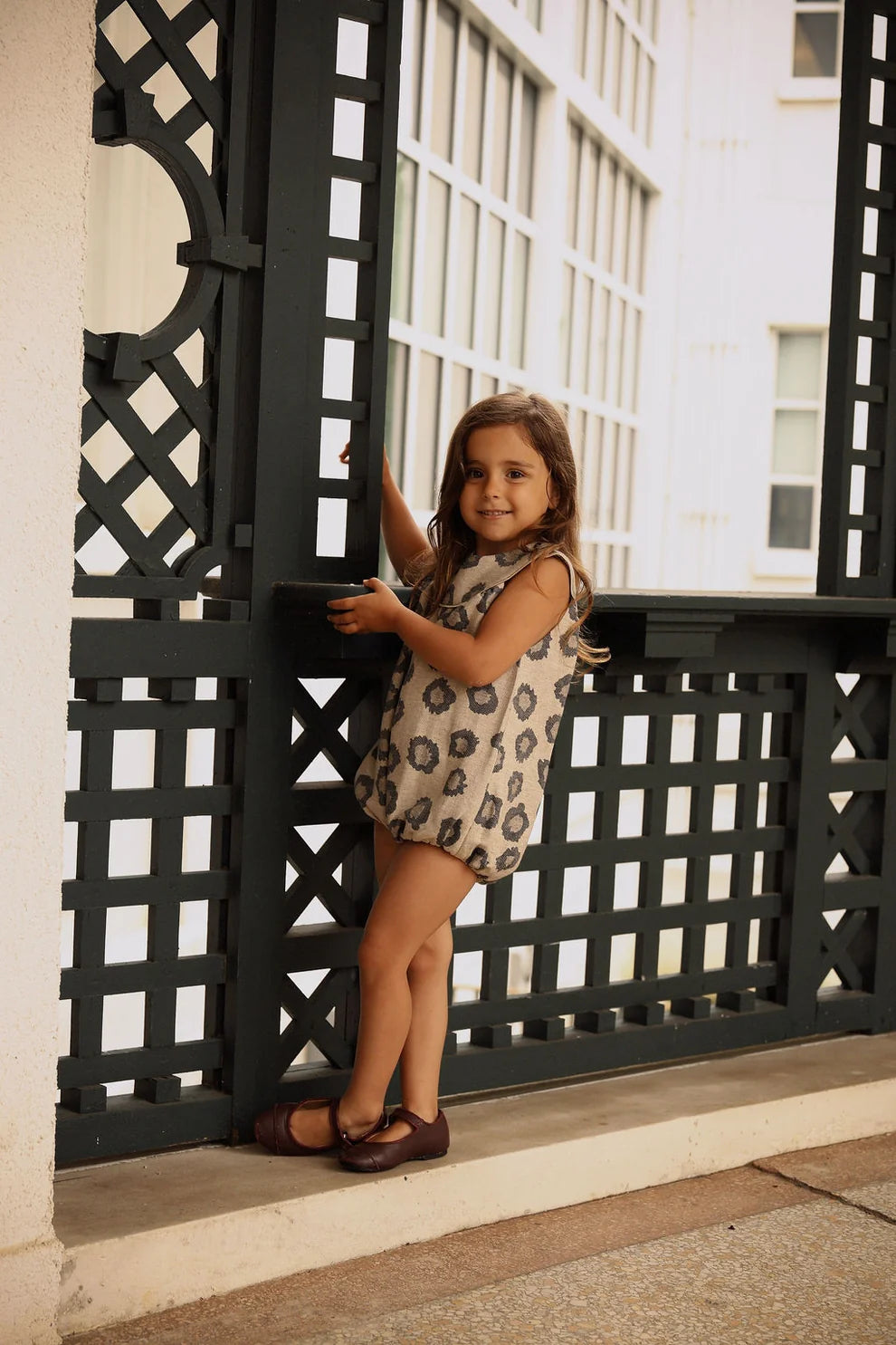 Leopard Piped Romper