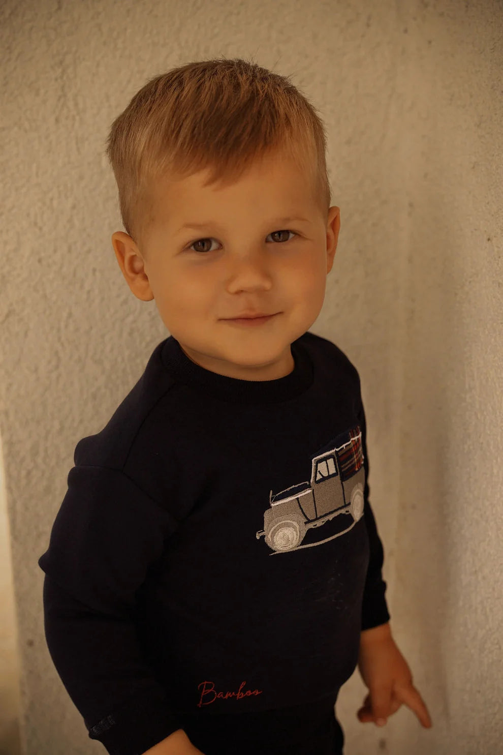 Truck Embroidered Sweatshirt Set