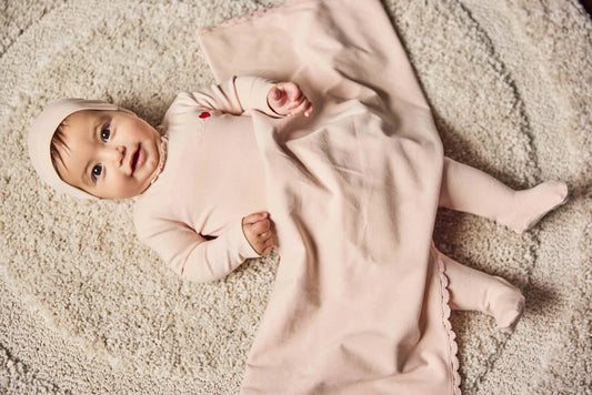Pink Bebe Heart Footie
