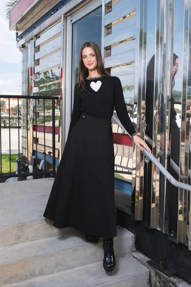 Eve Button Skirt