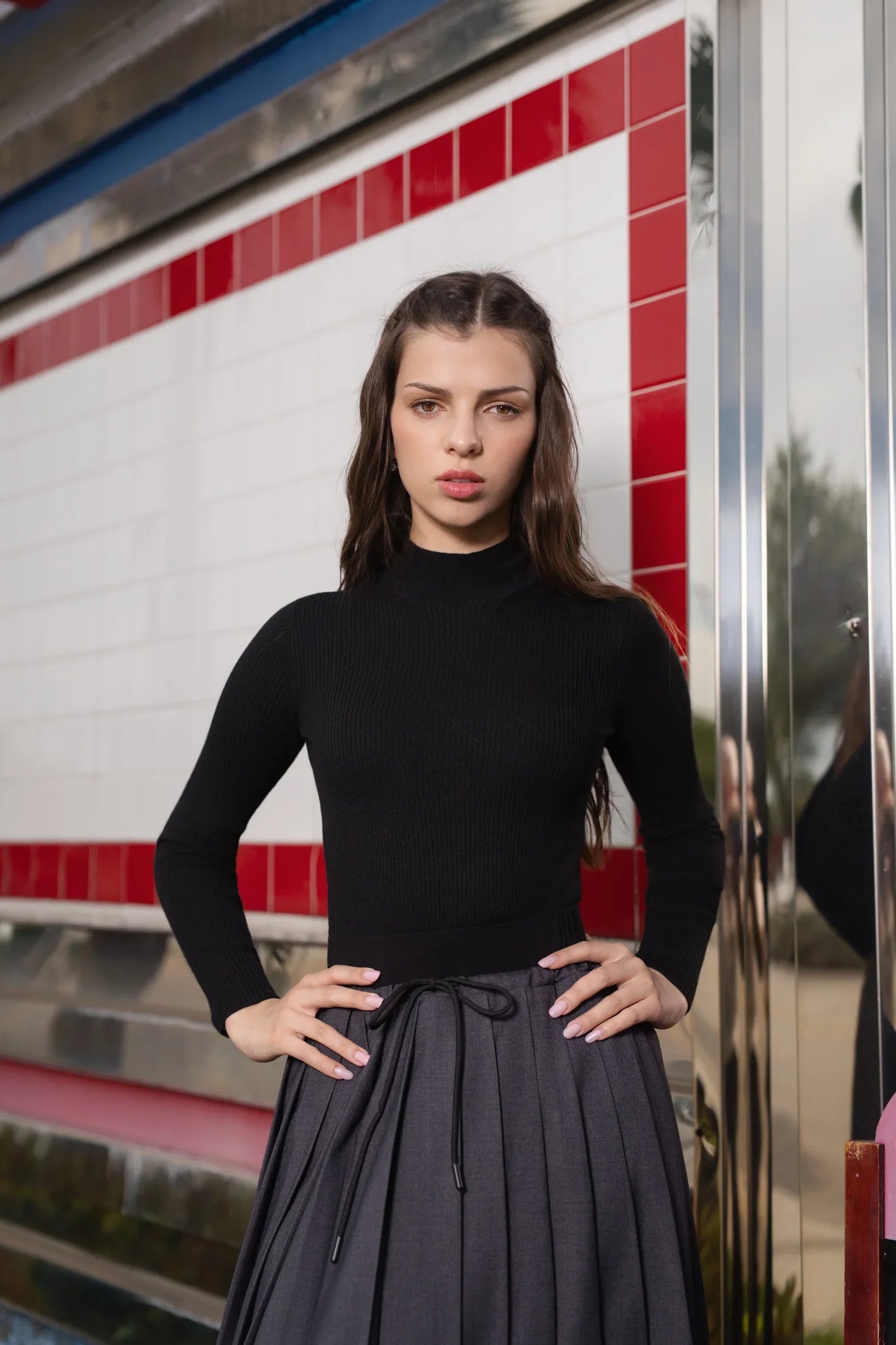 Knit Black Turtleneck